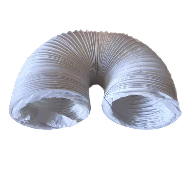 MARKENLOS Abluftschlauch für Dunstabzugshaube ø125mm 1,5m lang inkl. 2 Schellen PVC weiß