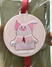 2019 China Starbucks coffee New Year Piggy luggage tag