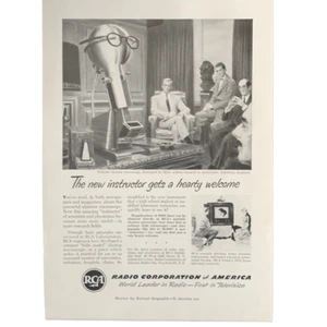 Vintage 1950 Radio Corporation of America RCA Neu Instructor Werbung - Bild 1 von 3