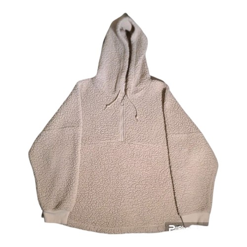 UNDERCOVER Felpa con cappuccio Victoria Secret marrone morbido sherpa pile XL