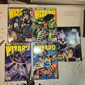 Lot Of 5 Wizard Comic Magazine 1995 alex ross etc - Picture 1 of 7