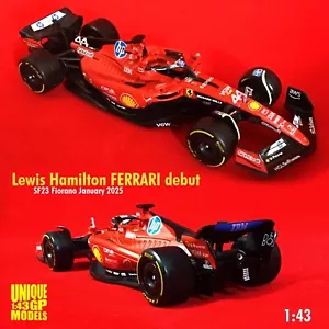 2025 FERRARI Lewis Hamilton Fiorano debut 1:43 SF23 Complete livery - Picture 1 of 1