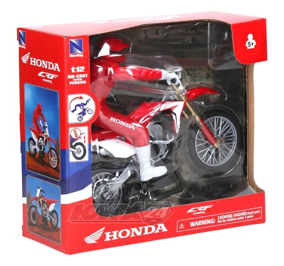 Honda Motocross Toy new ray 1:12 scale HONDA CRF450 Toy Model with   Rider - Image 1 of 4