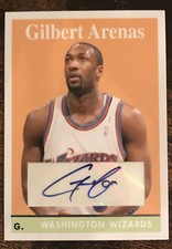 2008-09 Topps Gilbert Arenas Auto 1958-59 Variation Autograph