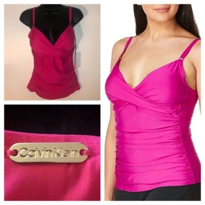 Camiseta Tankini Calvin Klein Acanalada Control Abdomen Foto 1 de 4