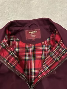 Merc Bomber Jacket- Wine- Size M - Picture 1 of 5
