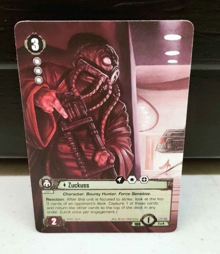 3x Zuckuss Promo Card Star Wars LCG The Card Game Fantasy Flight Summer 2015 - Image 1 of 1