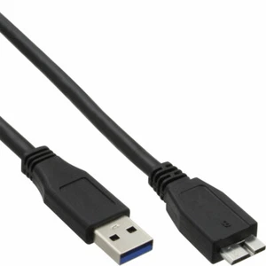 INL InLine® Cavo USB 3.0 A maschio / Micro B maschio, 0,5m, nero - Foto 1 di 1