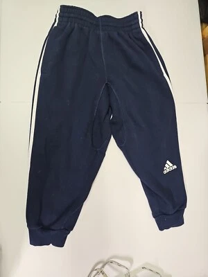 Adidas Cintura Elástica 3 Rayas Joggers 21" Entrepierna - Excelente Estado  Foto 1 de 4