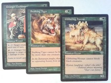 Green Mirage Lot 2 - MTG Granger Guildmage, Stalking Tiger, Gibbering Hyenas