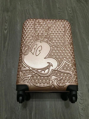 FUL x Disney Minnie Mouse Rose Gold Carry-On Spinner Suitcase Hard Luggage 21" - Image 1 of 4