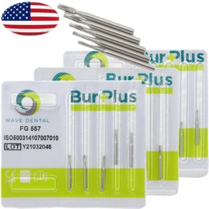 WAVE Dental Carbide FG Burs 555 556 557 558 Friction Grip 1.6mm Straight Fissure - Bild 1 von 32