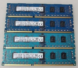 SK Hynix 16GB 4X4GB 1RX8 PC3L-12800R 11-12-A1 HMT451R7AFR8A Server Memory - Picture 1 of 3