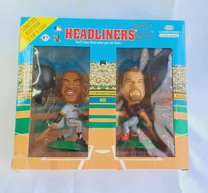 Figuras de 6" de Barry Bonds y Mark McGwire 1998 edición limitada Headliners XL - Imagen 1 de 5