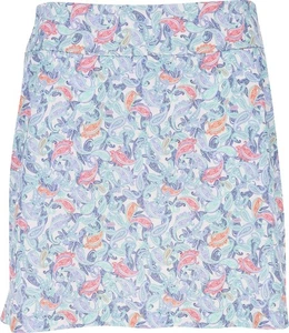 Greg Norman ML75 17" Paisley Print Pull-On White Skort Women M - Picture 1 of 5