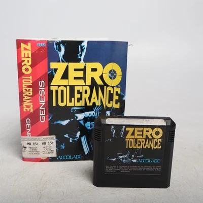 Zero Tolerance (Sega Genesis, 1994) Covert Art and Cart - Image 1 of 4