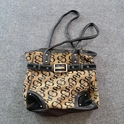 Bolso de Mano Sophia Caperelli Grande Bronceado Negro Firma Cartera Bolso de Hombro Foto 1 de 4