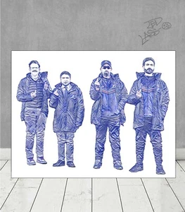 Ted Lasso Roy Kent Coach Beard Nate Signal AFC Richmond Soccer Wall Art Gift - Picture 1 of 2