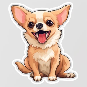 Autoaufkleber Sticker Niedlicher Chihuahua Aufkleber - Picture 1 of 1