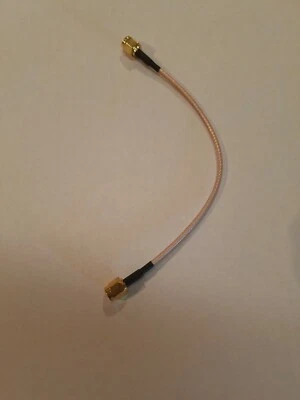 SMA male - male plug RF Pigtail Coax Cable Qty. 1 - Image 1 of 2