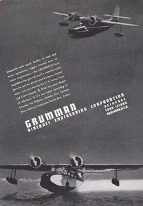 1939 Grumman G-21 Flugzeug Werbung 1/10/2025h - Bild 1 von 1