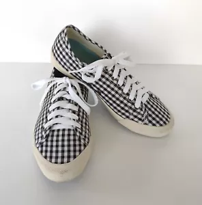 Zapatillas Mujer Seavees Monterey Americana Talla 7 Negro Blanco Cuadros Guinga - Imagen 1 de 5