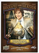 09/10 UPPER DECK BIOGRAPHY OF A SEASON Hockey (#BOS1-BOS30) U-Pick From List