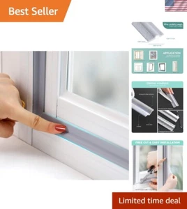 Sello para clima tapón de tiro ecológico - 32,8 pies autoadhesivo, longitud cortable - Imagen 1 de 9