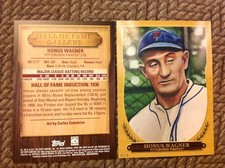 Honus Wagner #HOF-1 Pirates 5x7 Gold #ed/10 MADE 2018 Topps Gallery Hall of Fame