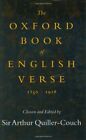 The Oxford Book of English Verse, 1250-1918 Hardback Book The Fast Free Shipping