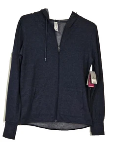 Colosseum Essentials DRI Womens Sz S Zip-Front Hoodie Sweatshirt Jacket~Blue - Picture 1 of 4
