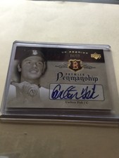 2007 Upper Deck Premier Penmanship Gold Carlton Fisk (HOF 2000) Auto 24/27