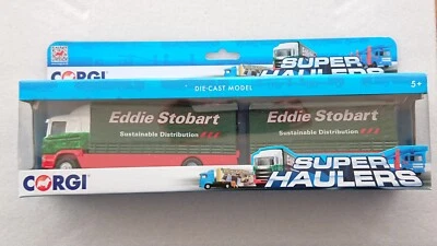 Corgi TY86651 Super Haulers Eddie Stobart Scania Drop Bar Truck & Trailer NEW - Image 1 of 4