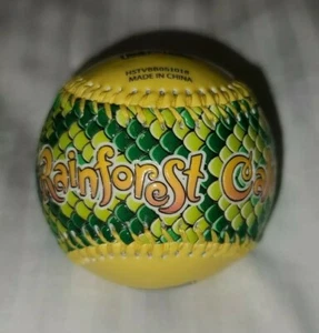 Rainforest Cafe "Wild And Fierce" Disney Springs  Souvenir Baseball Yellow Ball - Picture 1 of 6
