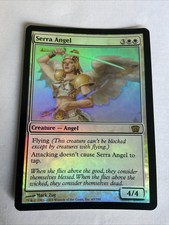 MTG Serra Angel Eighth Edition magic the gathering actual pics NM