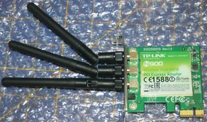 TL-WDN4800 N900 Wireless Dual Band PCI 2052500515 REV. 1.0 Low Profile - Picture 1 of 5