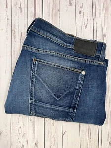 Jeans Hudson Wilde 5 tasche relax gamba dritta denim uomo 40 lavaggio medio blu - Foto 1 di 10