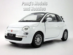4.25 inch 2010 Fiat 500C (500) 1/32 Scale Diecast Model by Welly - WHITE - Picture 1 of 4
