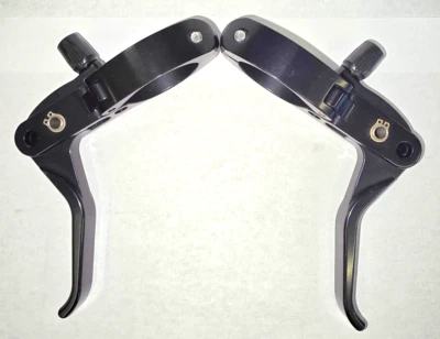 Paul Component Engineering Cross Lever Brake Levers 31.8mm Clamp, Black, Pair - Image 1 of 4