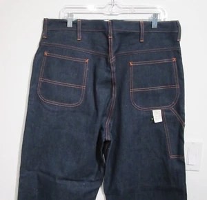 VINTAGE 1970S NOS NEW OLD BIG MAC W36"x32" CARPENTER JEANS WORK WEAR P18 - Picture 1 of 19