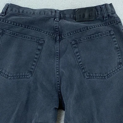 Calvin Klein Jeans Mens ACTUAL 30x26 Black Easy Fit Straight Leg Denim Pants - Image 1 of 4