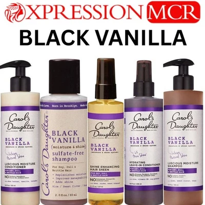 Carol's Daughter Black Vanilla Shampoo - Sheen - Leave In Conditioner UK Seller