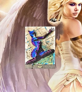 1/1 CATWOMAN SKETCH CARD 2012 CRYPTOZOIC DC BATMAN LEGEND RARE ALAN GREGORY AUTO - Bild 1 von 3