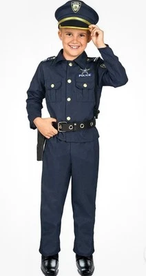 Costume, Police Kids Kangaroo’s Deluxe Blue Police Costume Dress Up - Image 1 of 4