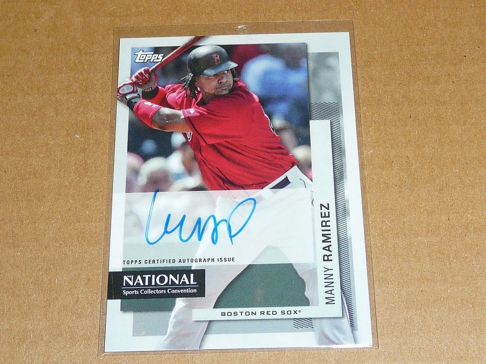 2024 Topps MANNY RAMIREZ CONVENÇÃO NACIONAL AUTÓGRAFO/AUTOMÁTICO RED SOX B799 - Imagem 1 de 1