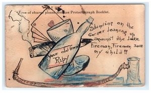 1906 G.W. Tood & Co Rochester NY Protectograph Hand Drawn Postcard Advertising - Picture 1 of 2