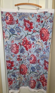 Vintage Braemore Design Stoff jakobinisch blau Vat Färbungen USA 57" breit 1,8 Yards - Bild 1 von 7