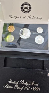 1997 S SILVER Proof Set with OMP -FREE SHIPPING- Only - One Left - Picture 1 of 3