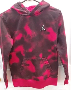 Air Jordan Jumpman Youth Red Black Tie-Dye Hoodie Size Large (Age 12-13) - Picture 1 of 3