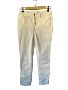 Chicos So Slimming Girlfriend Slim Crop White Jeans Size 0 (000) - Picture 1 of 4